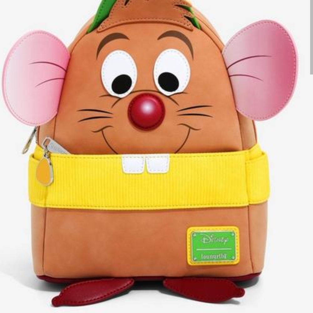 Loungefly Brown and Yellow Disney Mouse Backpack